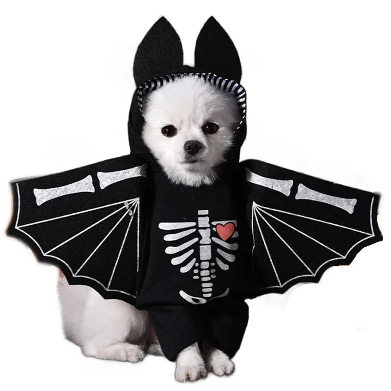 Halloween Stuffed-Body Pet Costume with Wig Hat