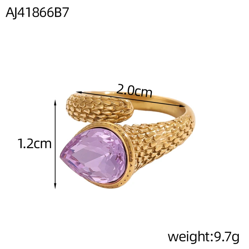 14K Gold-Plated Adjustable Ring