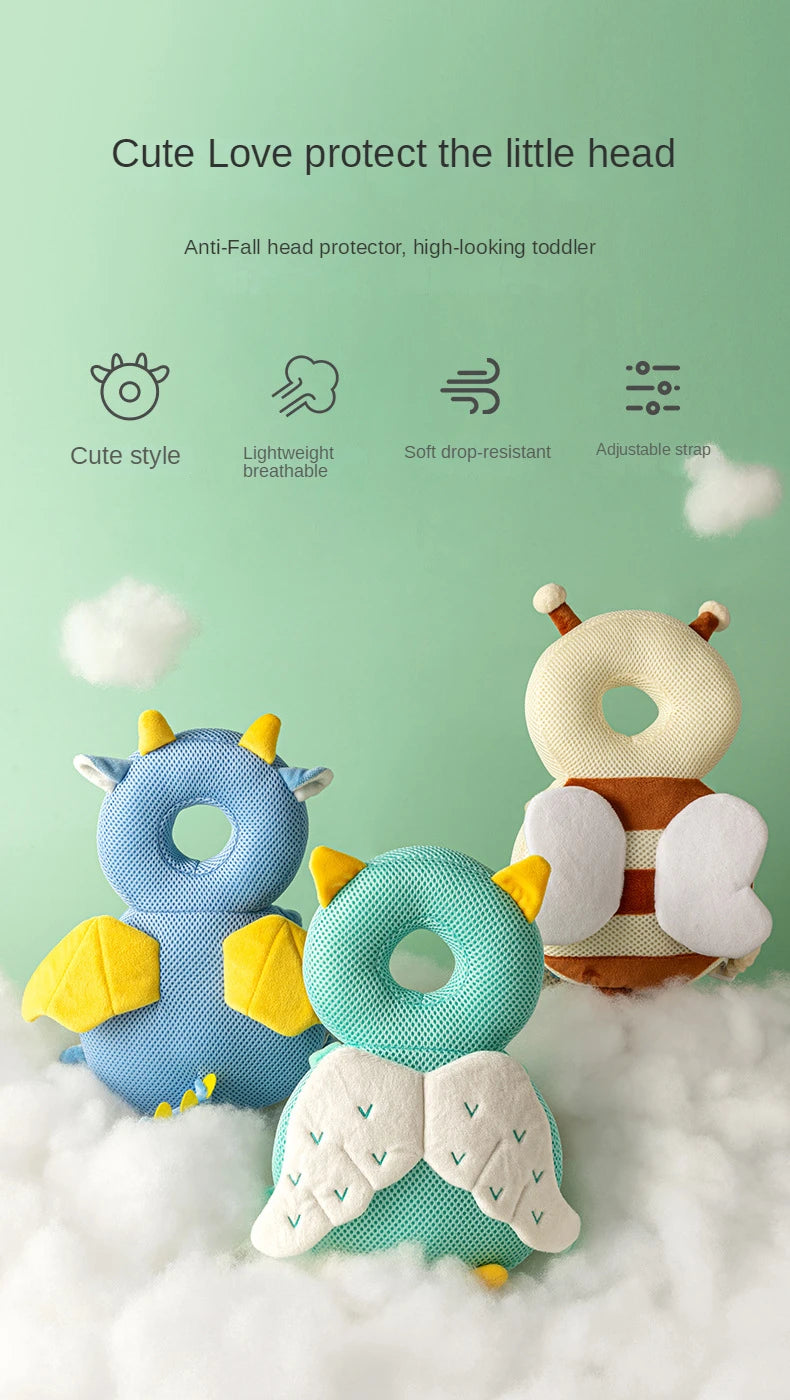Toddler Head Protection Cushion Backpack – Baby Safety Pad for Fall Protection