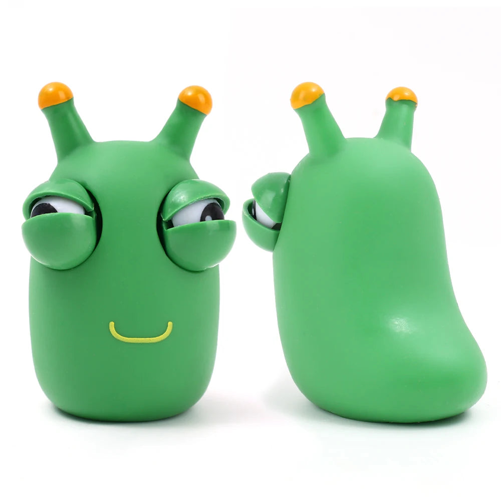 Green Worm Squeeze Fidget Toy