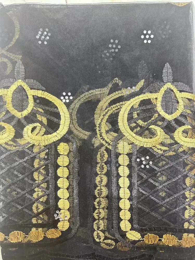 Women's Embroidered Voile Hijab Scarf