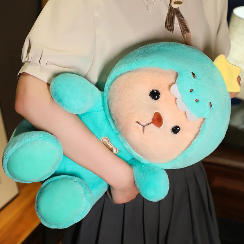 Anime Plush Toy 25/35cm – Jointed Bear, Bunny, Duck, Shark, and Pig Stuffed Animal