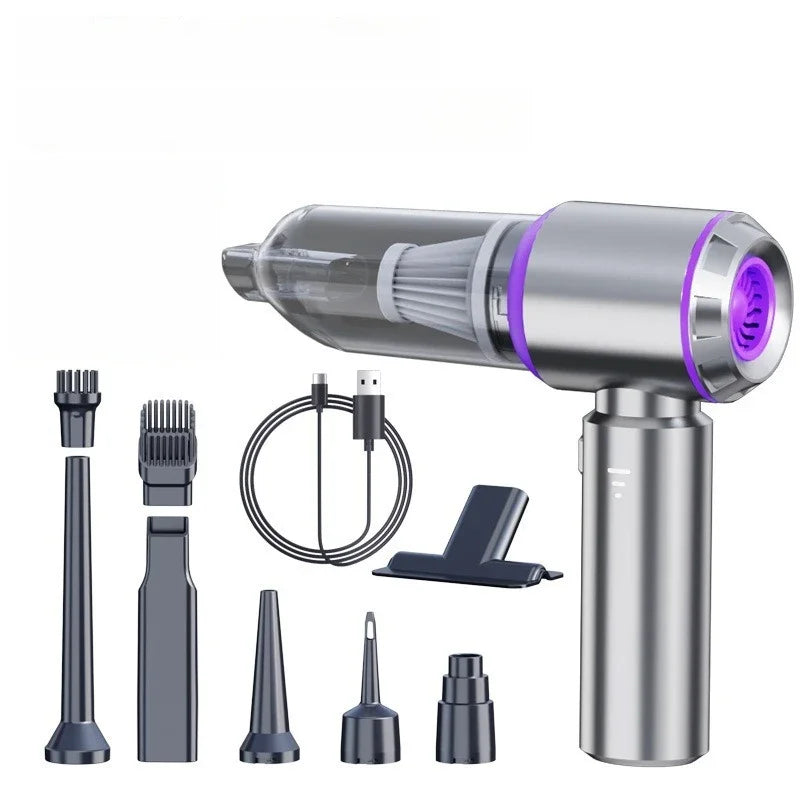 Portable Cordless Car Vacuum Cleaner – High Power Brushless Motor Handheld Vacuum & Air Duster