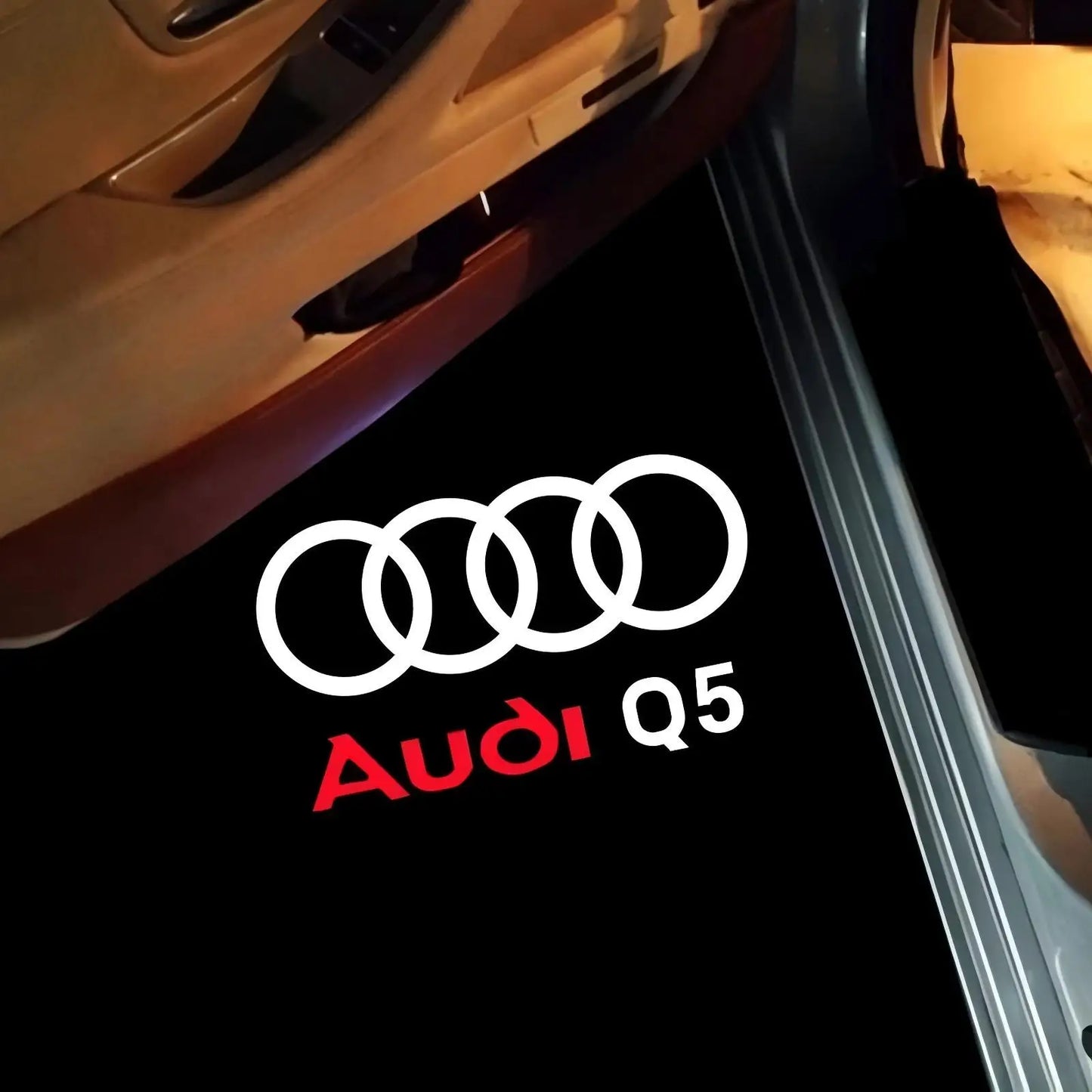 HD LED Car Door Welcome Logo Projector Lights for Audi A3 A4 A5 A6 A7 Q3 Q5 Q7 S3 S4 S5 RS SQ5 S Line Quattro Models