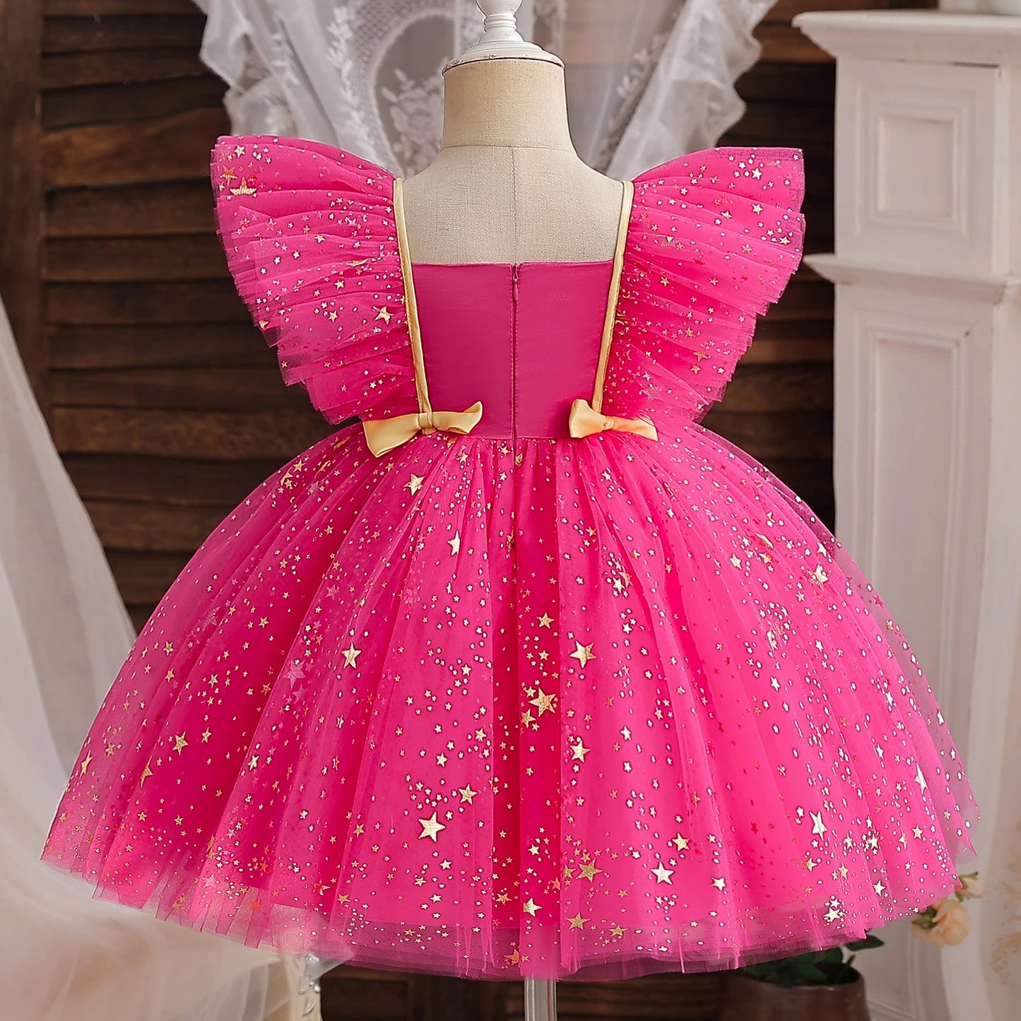 1Y-5Y Baby Girl Birthday Party Dress Princess Outfit Kids Formal Pageant Ball Gown Infant Carnival Vestiges