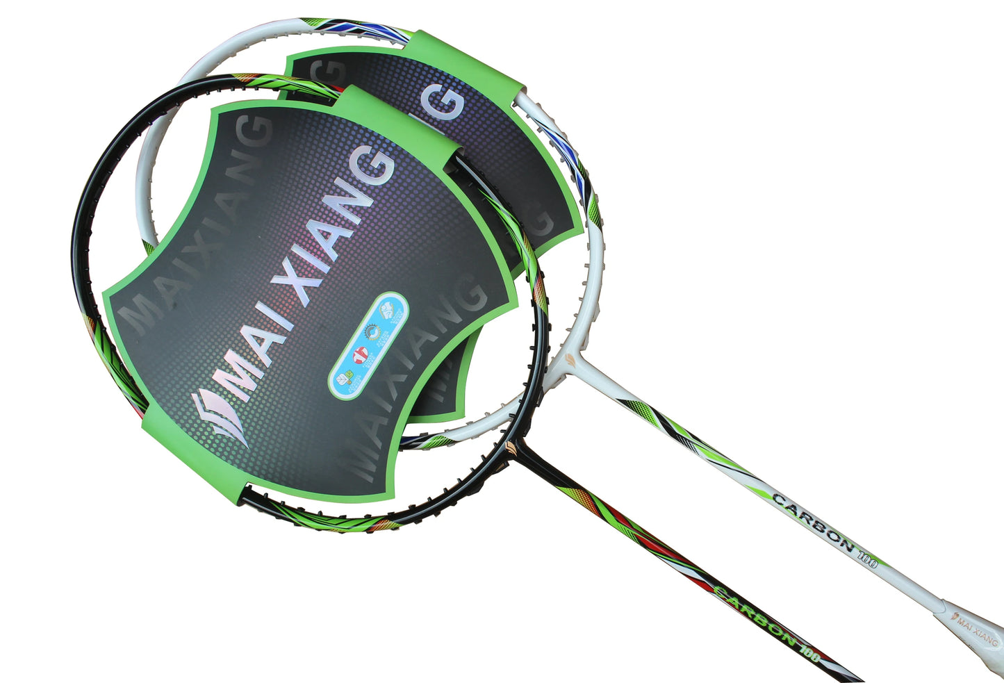 2PCS MAI XIANG-N11 Professional Badminton Rackets – 30 LBS Nano Carbon, High-End Offensive Racquets for Advanced Players