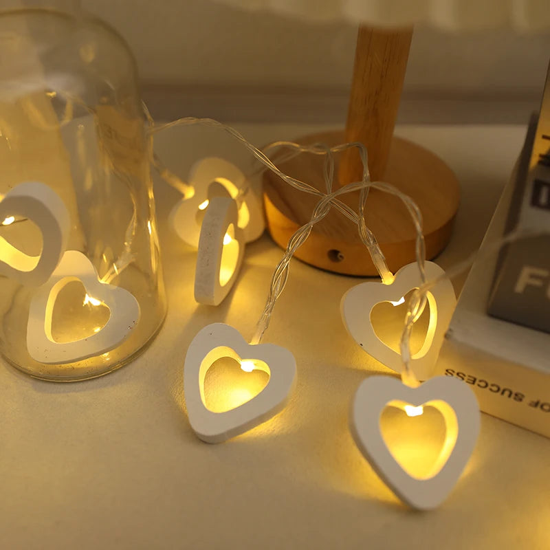 10 LED Heart String Lights – Decorative Garland for Valentine’s Day, Weddings, Birthdays, and Home