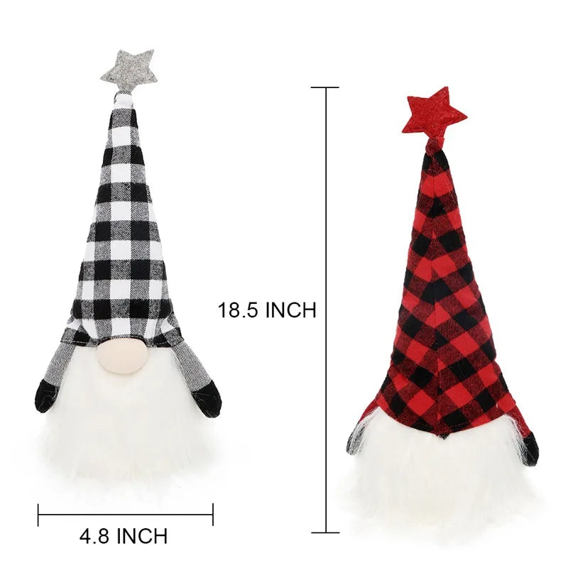 LED Faceless Doll Elf Gnome with Lights – Christmas Decoration & Holiday Gift (20cm / 30cm)