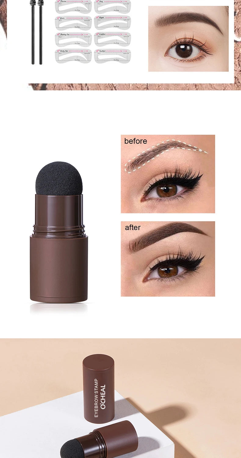 O'CHEAL Eyebrow Stamp Powder and Hairline Touch-Up Kit