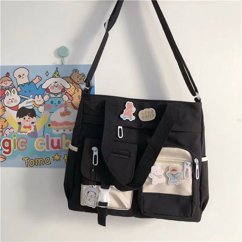 Waterproof Nylon Women's Shoulder Bag – Casual Crossbody Messenger Tote