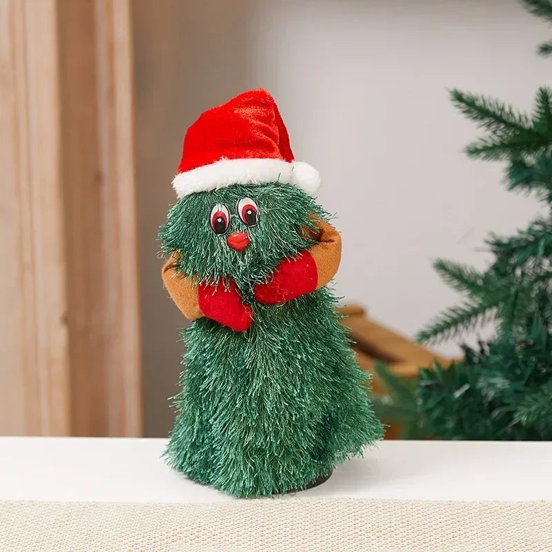 Dancing Christmas Tree with Music – Rotating Singing Doll, Funny Electric Toy, Christmas Decoration for Kids & Family