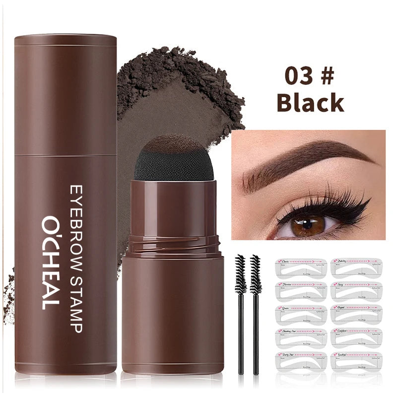 O'CHEAL Eyebrow Stamp Powder and Hairline Touch-Up Kit