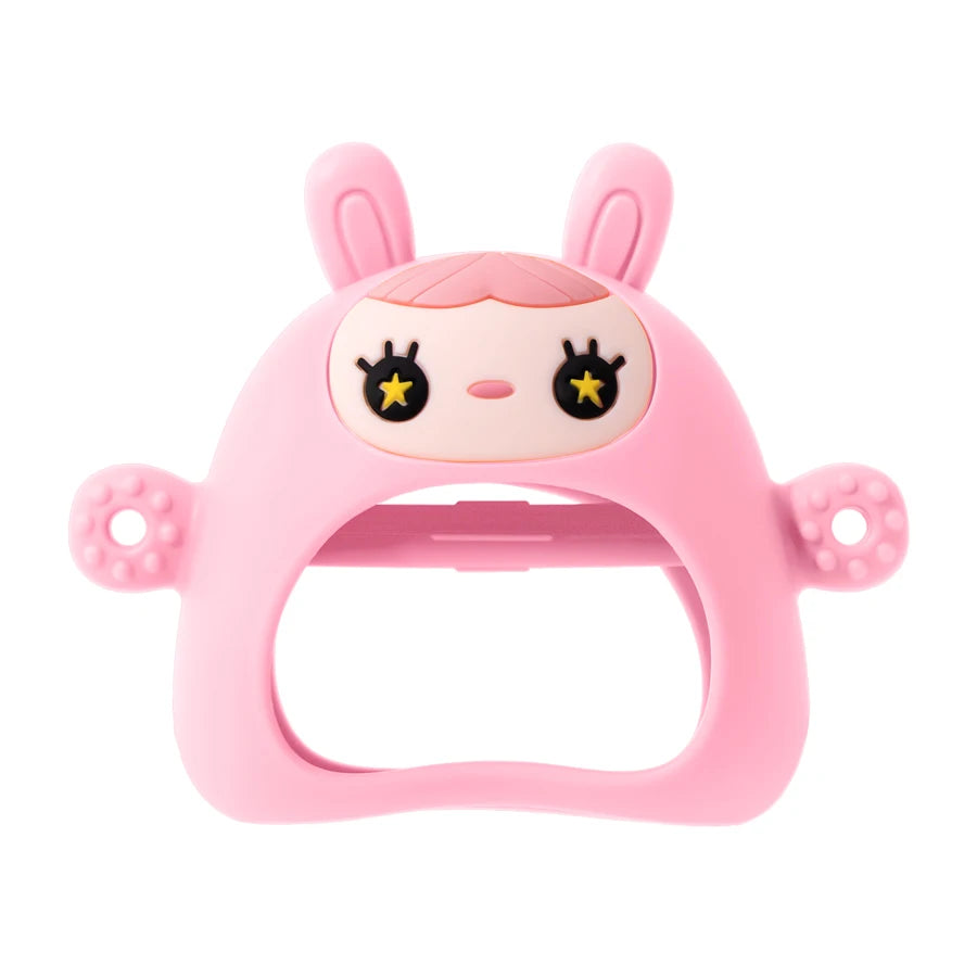 1PC Silicone Baby Teethering Toys Cartoon Rabbit Shape Baby Care Utensils Soft Baby Toys Nursing Baby Stuff Baby Accessories