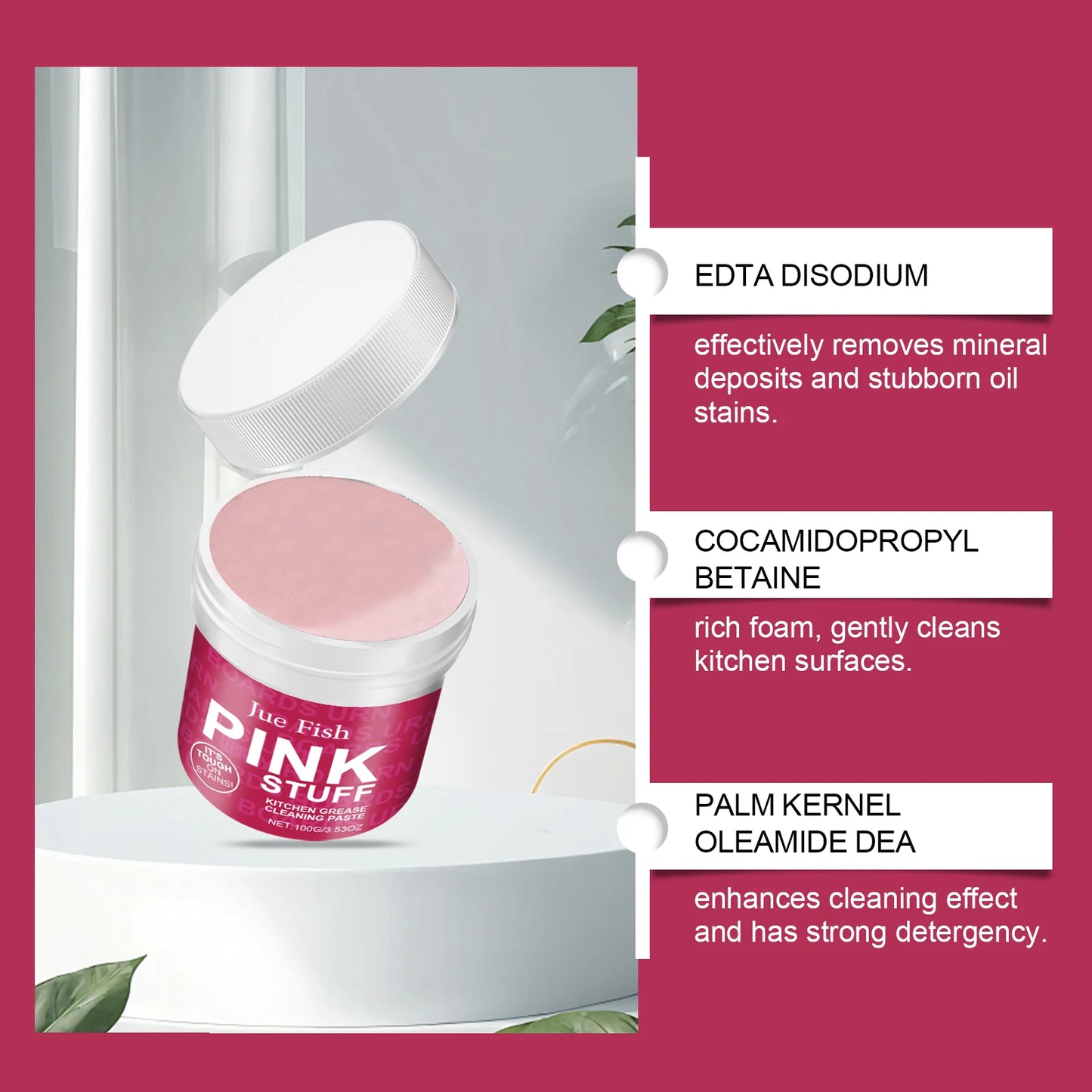 Heavy-Duty Oil Cleaning Cream – 100g Powerful Cookware & Kitchen Cleaner