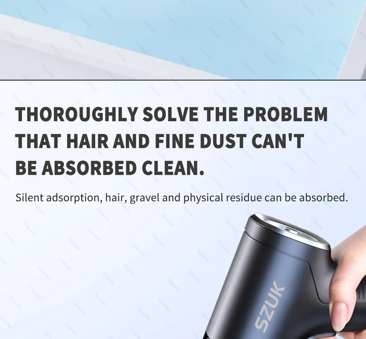 SZUK Cordless Handheld Car Vacuum Cleaner and Air Blower