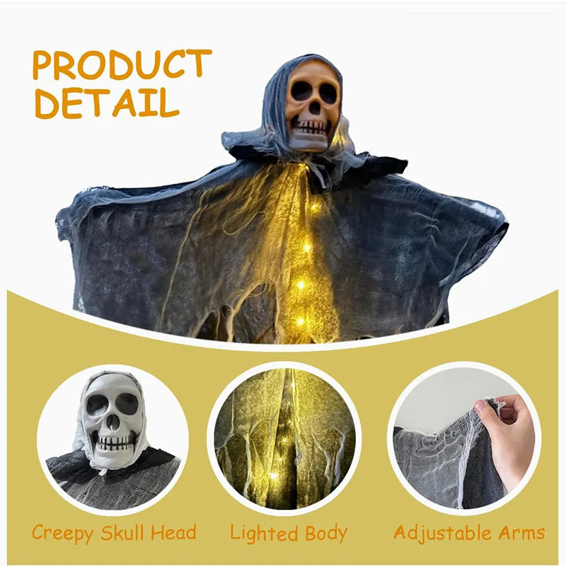 Halloween Skull Hanging Ghost Decoration