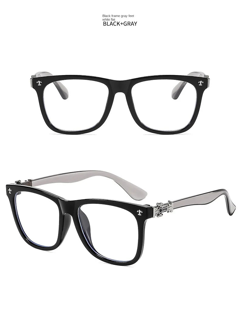 Samjune Square Anti-Blue Light Glasses — Unisex Vintage Eyewear