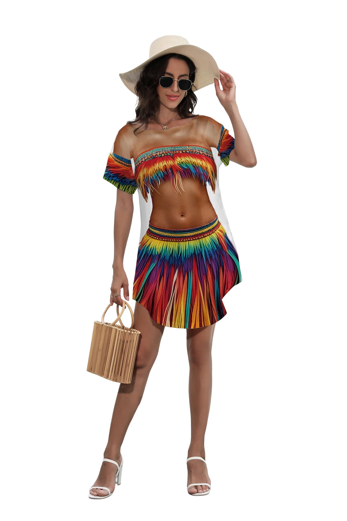Tropical Hawaiian Cover-Up Dress for Women