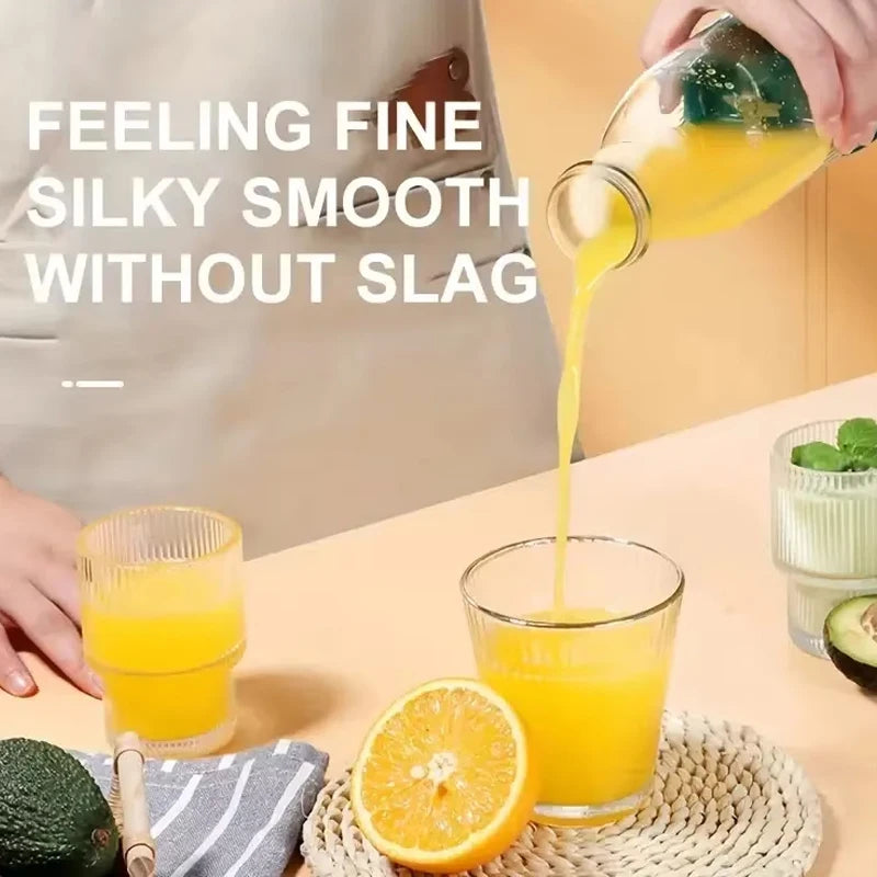 Portable USB Electric Juicer Blender, Mini 6-Blade Fruit & Milkshake Mixer for Fresh Juice