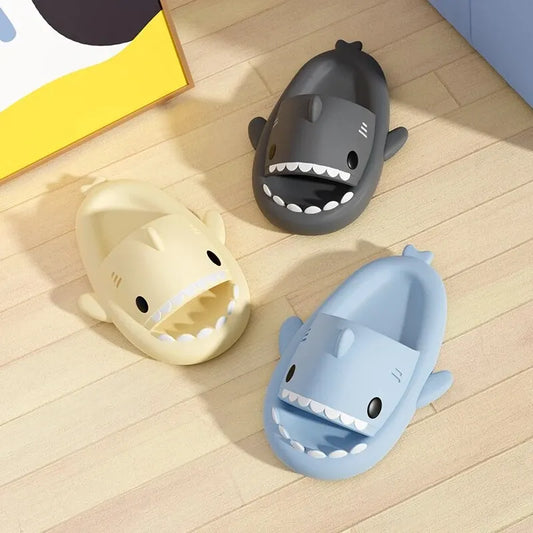 Shark Slippers – Soft Cloud Slides for Women & Men | Indoor/Outdoor EVA Mules | Beach & Bathroom Sandals