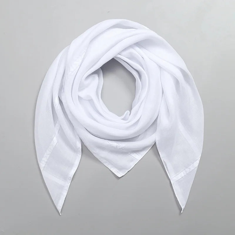 White Arab Keffiyeh Muslim Head Scarf Arab Neck Wrap for Men Turban Hijab Headwear Islamic Traditional Costumes Shawls Bandana