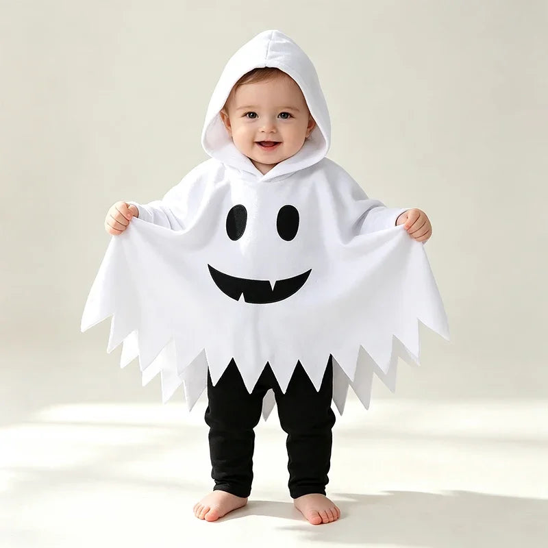 Halloween Ghost Hooded Costume Cape