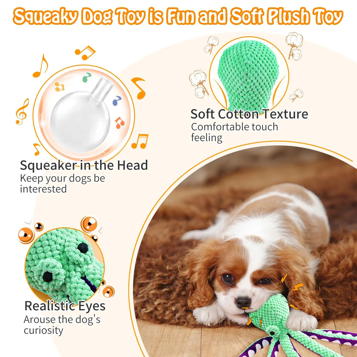 Plush Squeaky Dog Toy