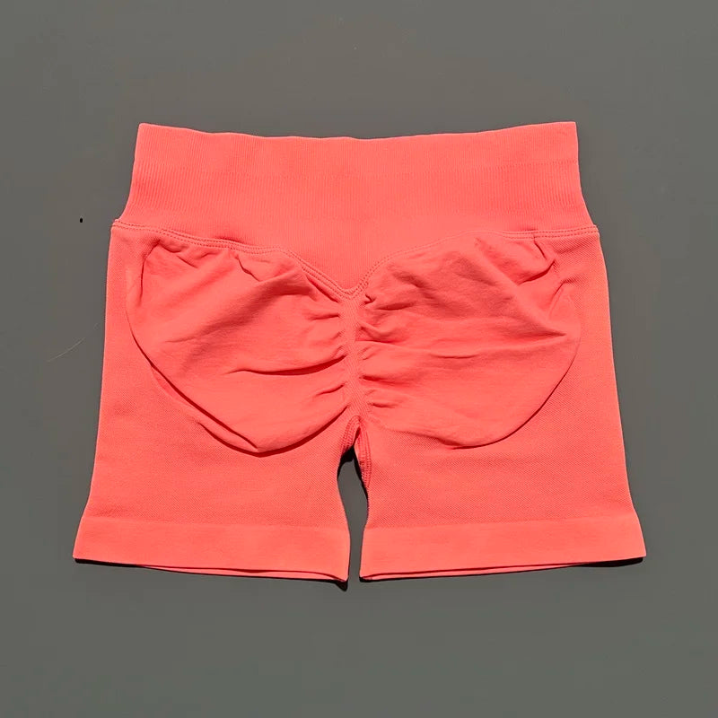 Women’s Seamless Biker Shorts – 4.5″ Low-Waist Fitness & Workout Shorts