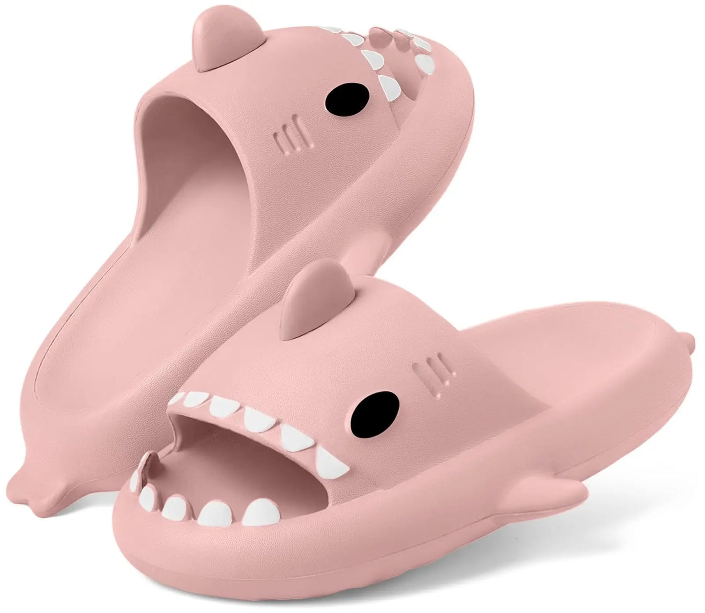 Shark Slides – Cloud Slippers for Men & Women | Summer Open-Toe Sandals | Anti-Slip Casual Beach, Pool & Shower Shoes