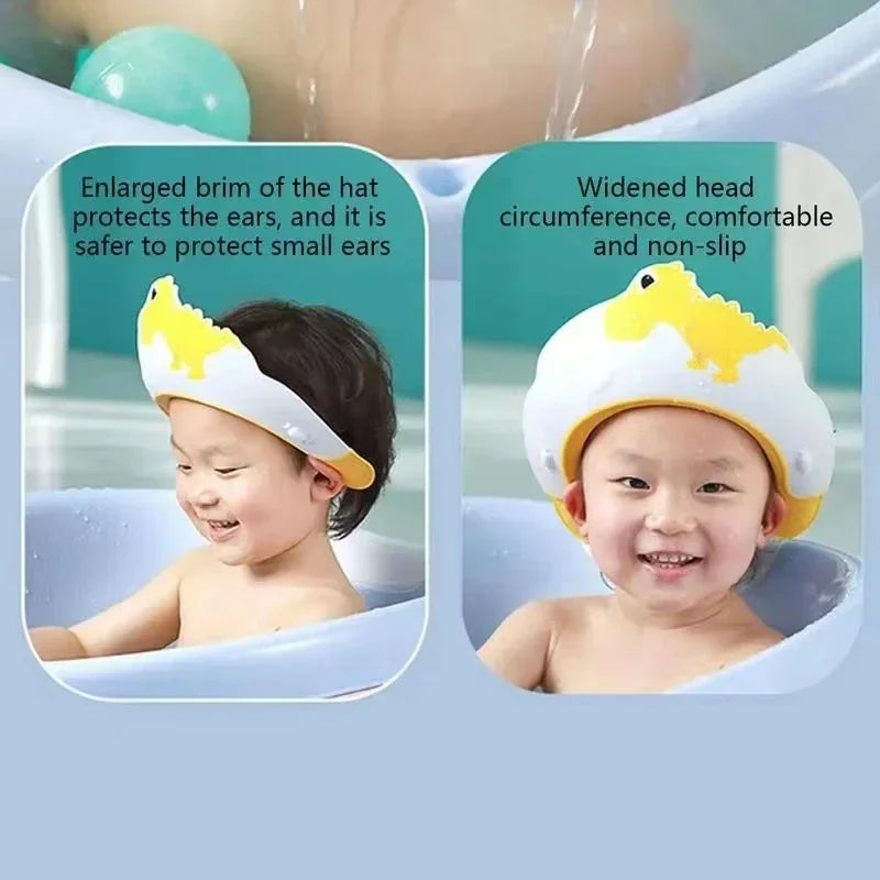 Baby Shampoo & Shower Cap – Soft, Safe Bath Hat for Kids | Adjustable Hair Wash Shield for Toddlers & Infants