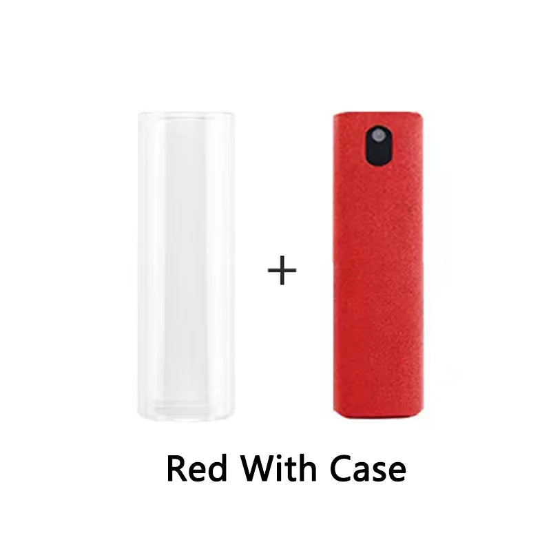 2-in-1 Portable Phone & Tablet Screen Cleaner Spray with Microfiber Cloth – Touchscreen & Glass Cleaning Set