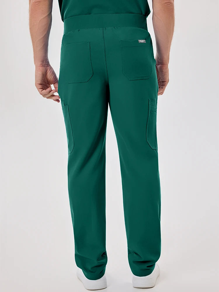 Men's Fluid-Resistant Medical Scrubs Set — Soft Breathable 2-Piece Healthcare Uniform