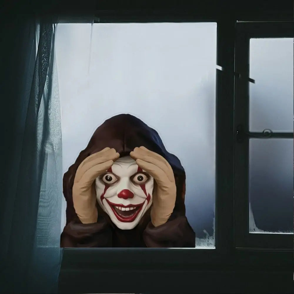 Halloween Spooky Face Static Window Cling