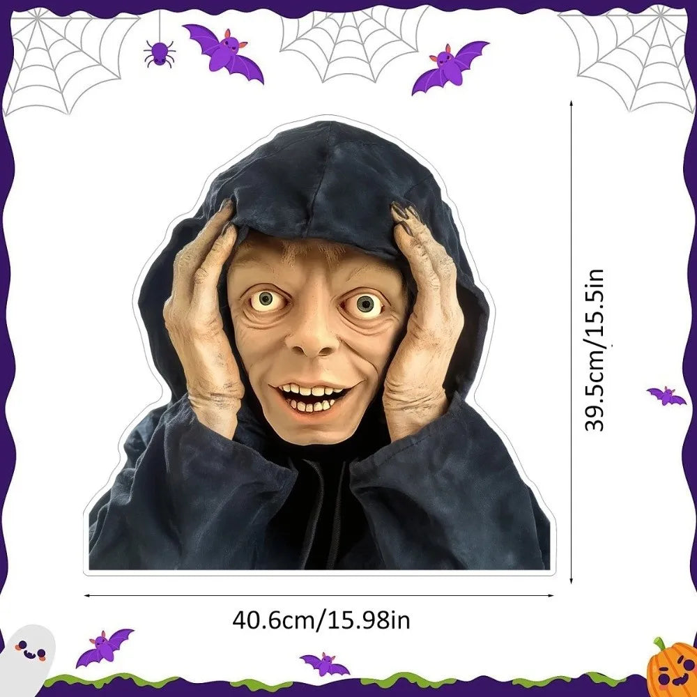 Halloween Spooky Face Static Window Cling