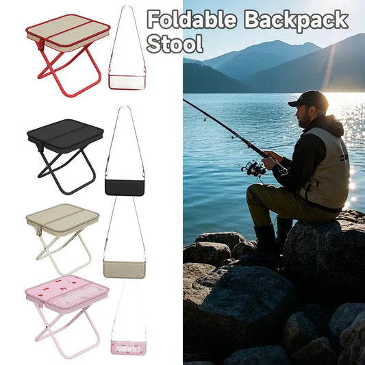 Portable Folding Camping Stool with Shoulder Bag – Lightweight Outdoor Seat
