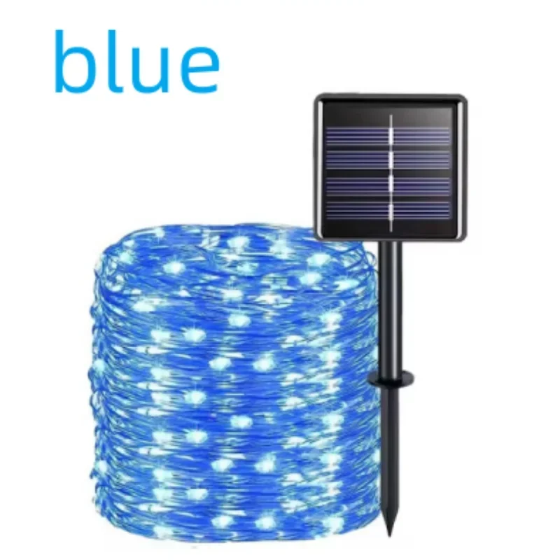 Solar LED Fairy String Lights with Flexible Copper Wire for Garden, Patio, Tree and Christmas Party Decorating