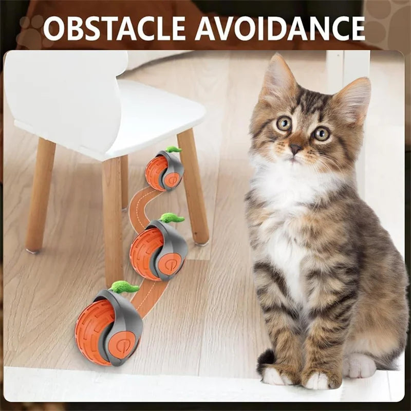 Smart Interactive Pet Toy Ball for Cats & Dogs, USB Rechargeable Automatic Rolling & Bouncing Ball