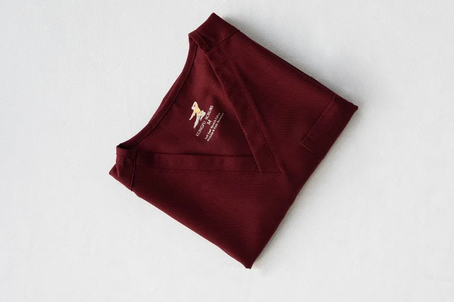 Women’s Antibacterial Scrubs Set – Soft V-Neck Top & Wrinkle-Resistant Pants