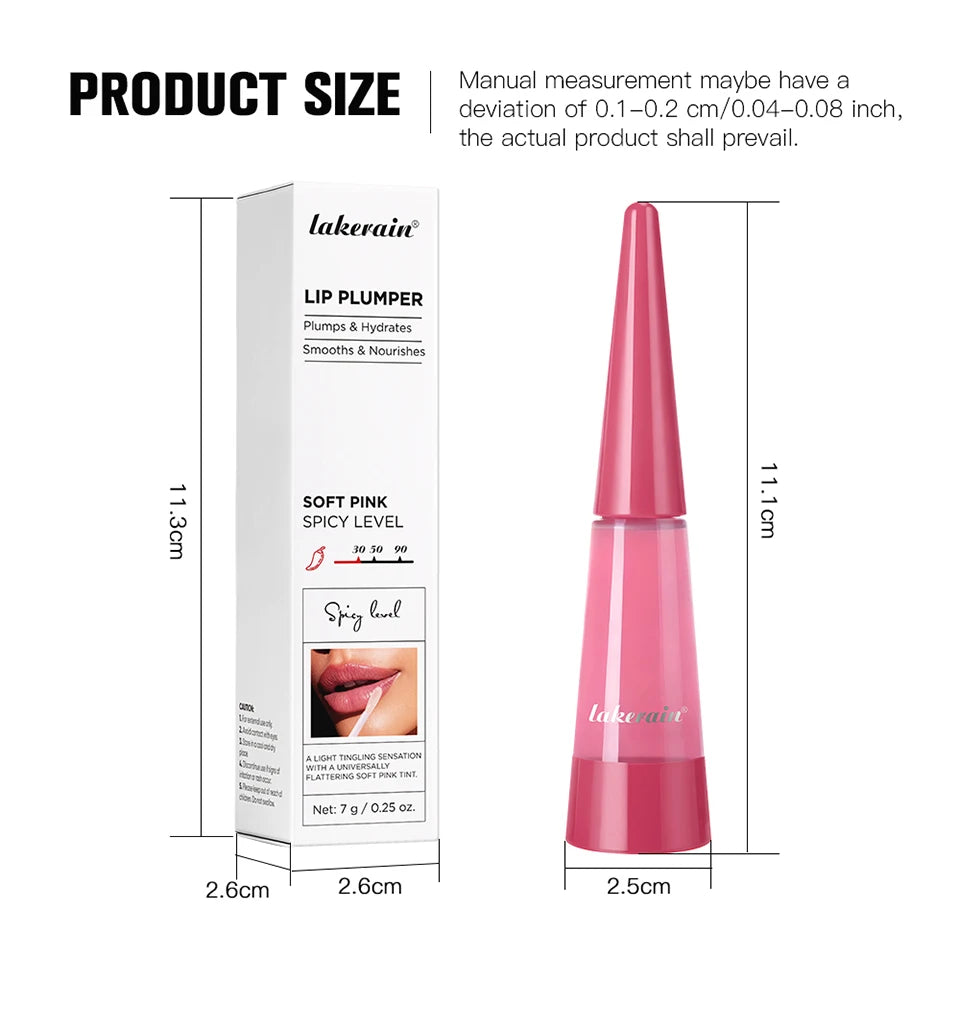 Hydrating Lip Plumper Gloss – Moisturizing Serum for Fuller, Smoother Looking Lips