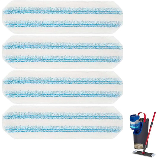 Flat Microfiber Mop Head Refill – Compatible with O-Cedar H2PrO & Vileda H2PrO, Machine-Washable Mop Cloth, Removes 99% of Bacteria