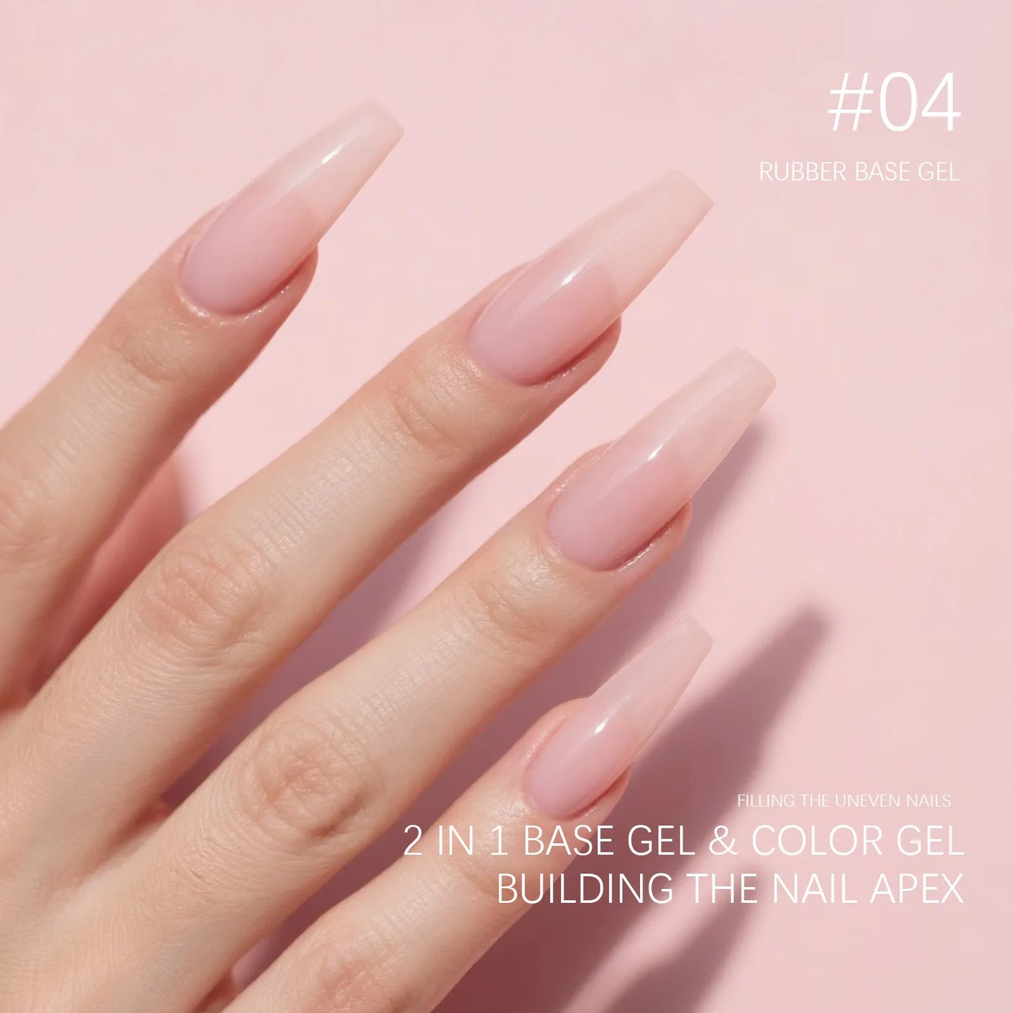 HEMA/TPO-Free Builder Gel – Self-Leveling UV Gel in Bottle, Semi-Permanent Nail Extension & Rubber Base Gel