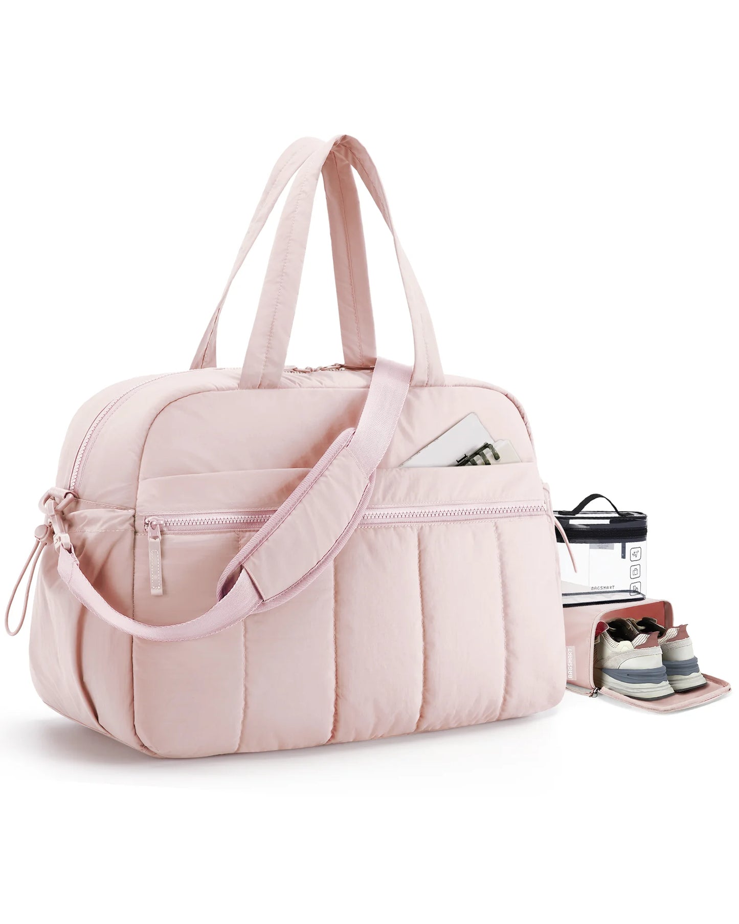 Women’s Travel Duffle Bag with Wet Pocket – Lightweight Water-Resistant Weekender & Gym Carry-On Bag