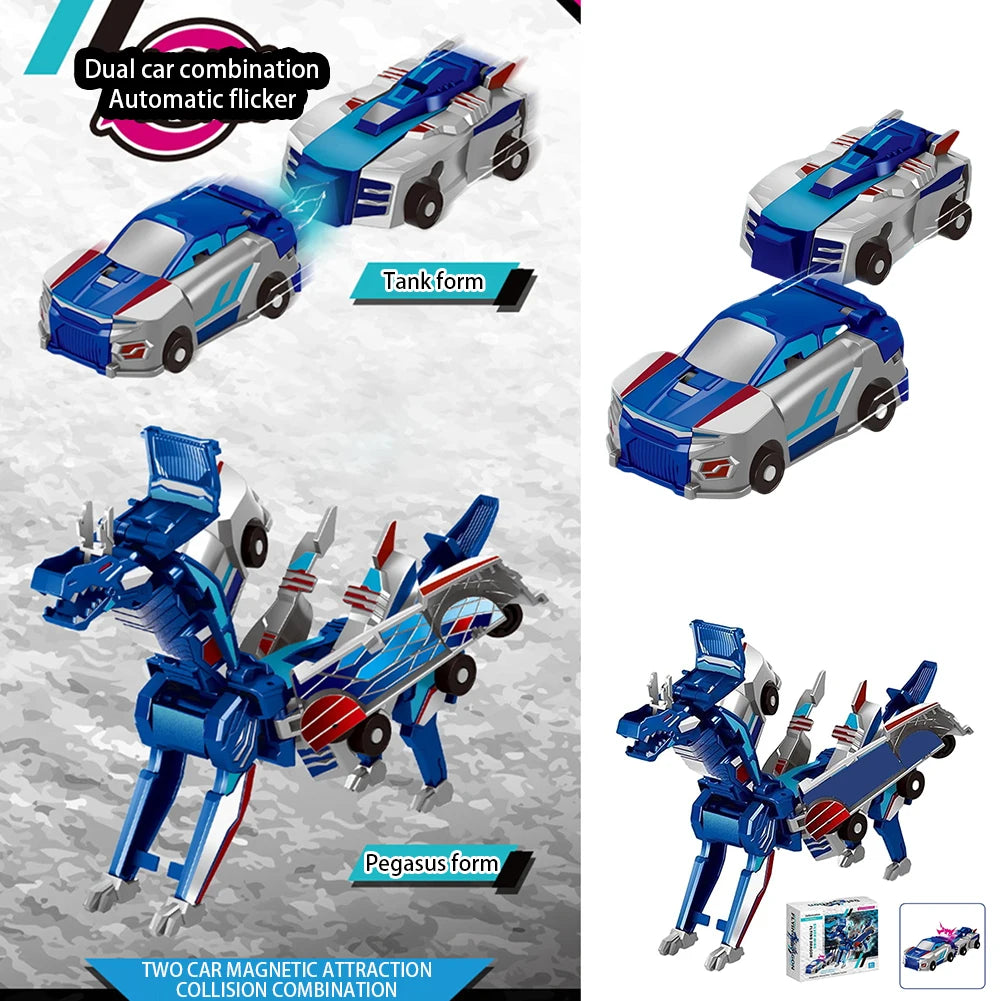 Unicorn 2-in-1 Magnetic Shape-Shifting Car DIY Toy