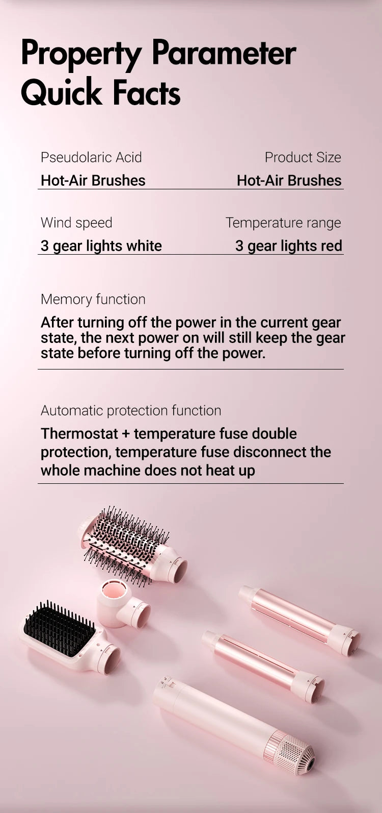 5-in-1 Detachable Hair Dryer Brush & Curling Iron Styling System