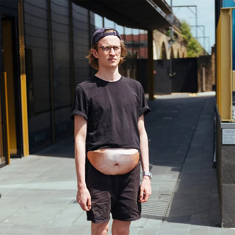 Novelty Beer Belly Waist Bag with Adjustable Strap