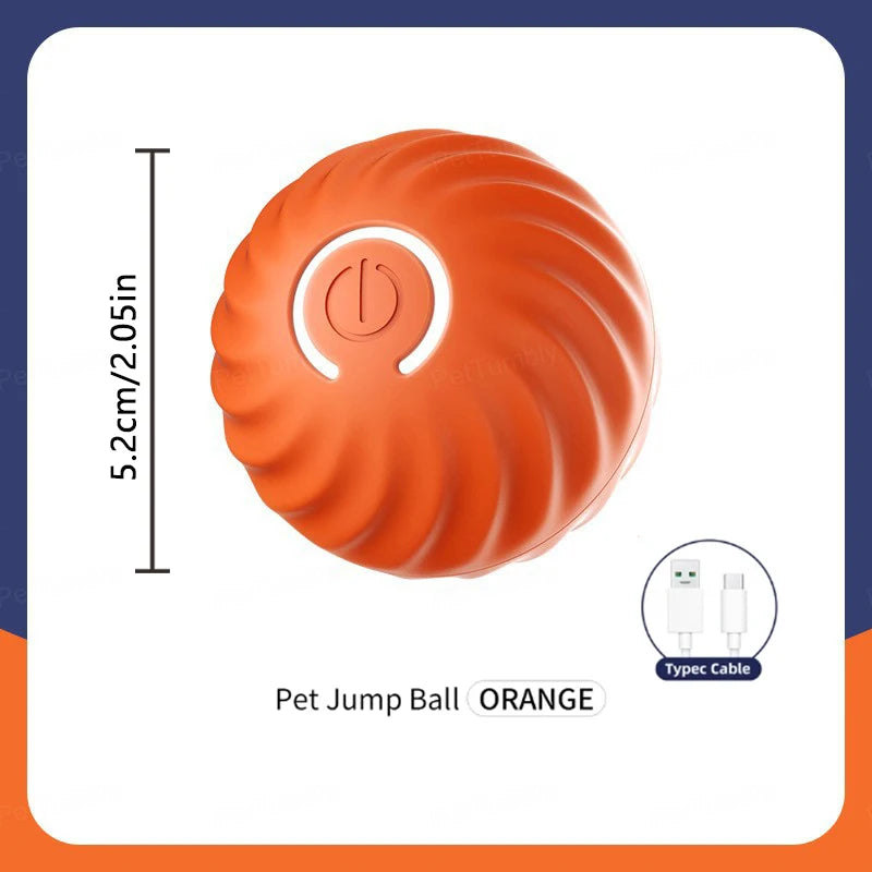 USB Rechargeable Interactive Pet Ball, Automatic Moving Toy for Puppies, Dogs, and Cats