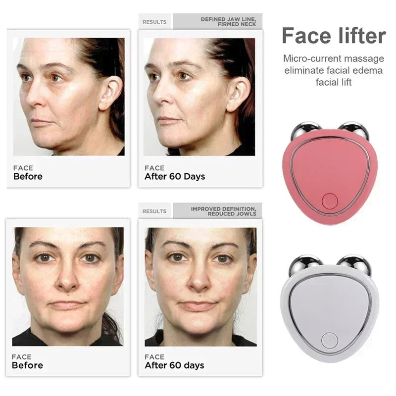 Mini Facial Massage Beauty Device – Portable USB Rechargeable | Anti-Wrinkle, Skin Tightening, Face Lifting & Firming Tool for Daily Skincare