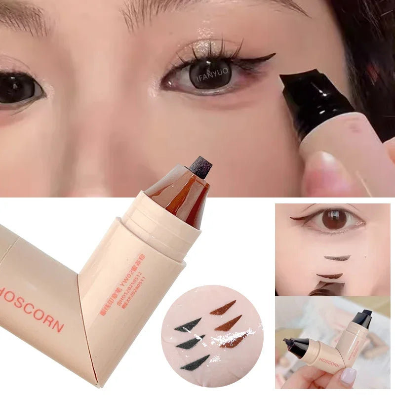 Dual-Ended Liquid Eyeliner Stamp Pen