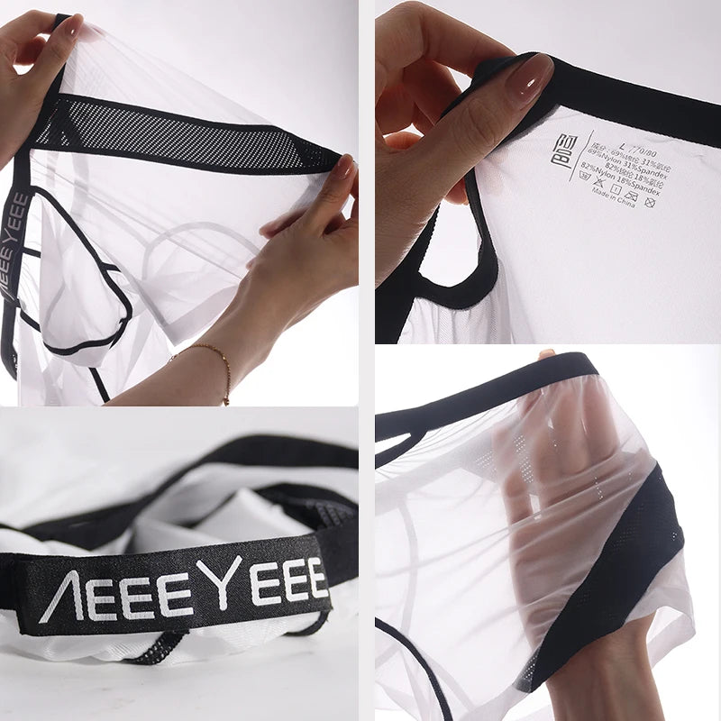 Men’s Ice Silk Boxer Shorts – Slim Fit, Comfortable Underwear, 1 or 2 Pieces