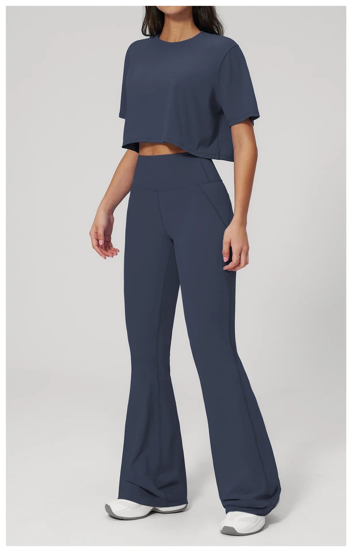 Women's 2-Piece Seamless Yoga Set – Leggings & Crop Top